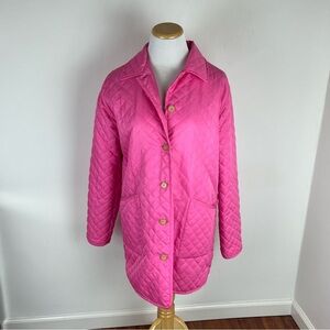 Lilly Pulitzer Vintage Quilted Pink Jacket Size M